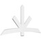 Ekena Millwork Alberta Architectural Grade PVC Gable Bracket, 84"W x 42"H x 2"D x 6"F, 12/12 Pitch GBP084X42X0206ALB00 - alternate 1